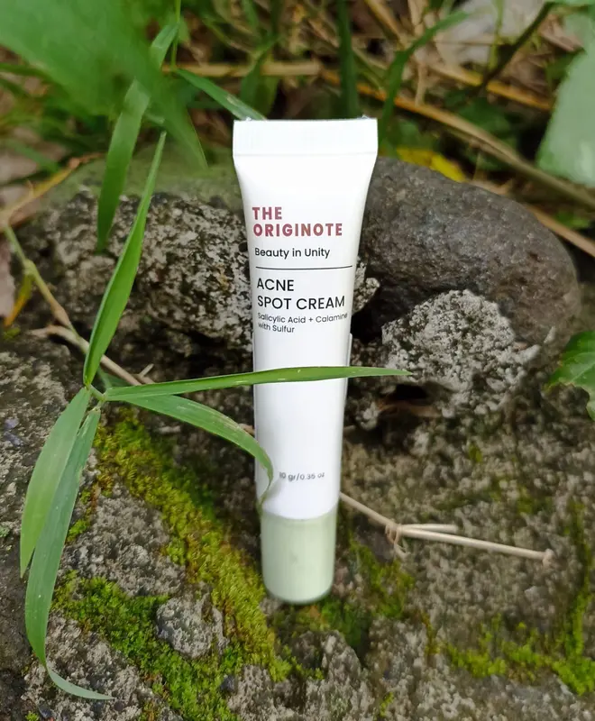 The Originote Acne Spot Cream 10gr - Acne Spot Treatment Gel Perawatan with Salicylic Acid, Calamine & Sulfur Berjerawat Wajah 0