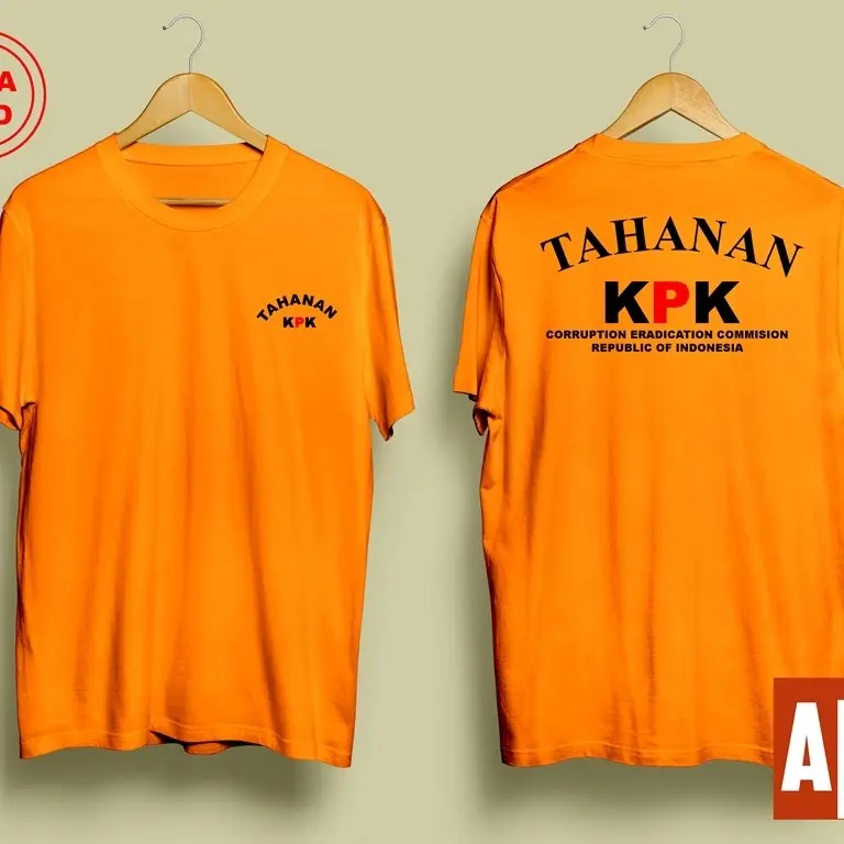 Kaos Distro Pria TAHANAN KPK Cotton Combed 30s 0