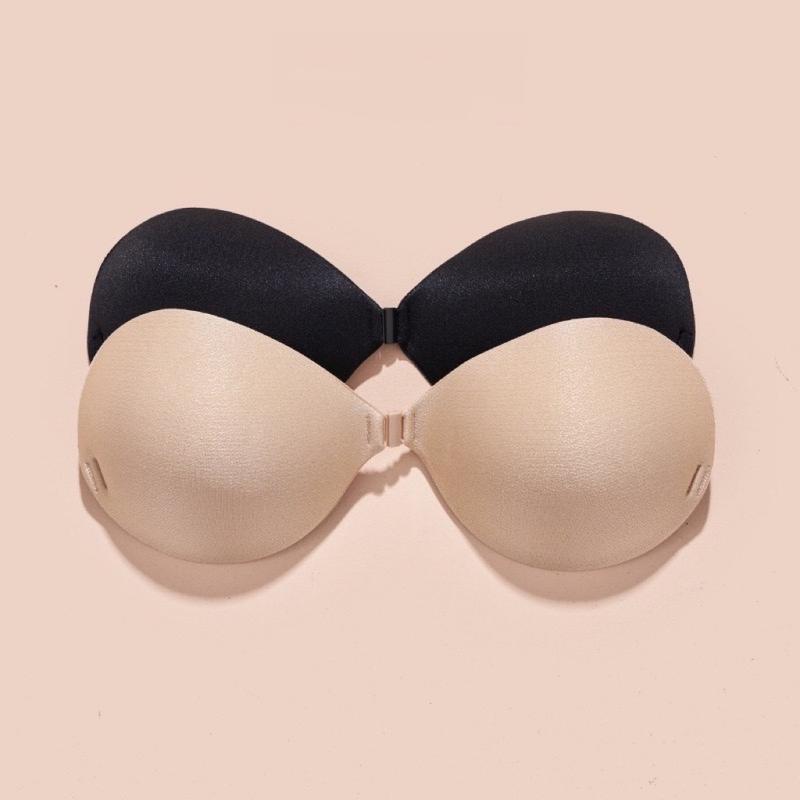 BRA Mặc Váy Dán Cài Trước Hình Bàn Tay Tạo Khe Dễ sử Dụng Có quai Trong Dành Cho Nữ Diện Váy Hở Lưng Mút Dày 2,5cm Hai Màu Đen Và Da - TV11 Áo Denim Kem Nhung Hổ mieng dan danchong