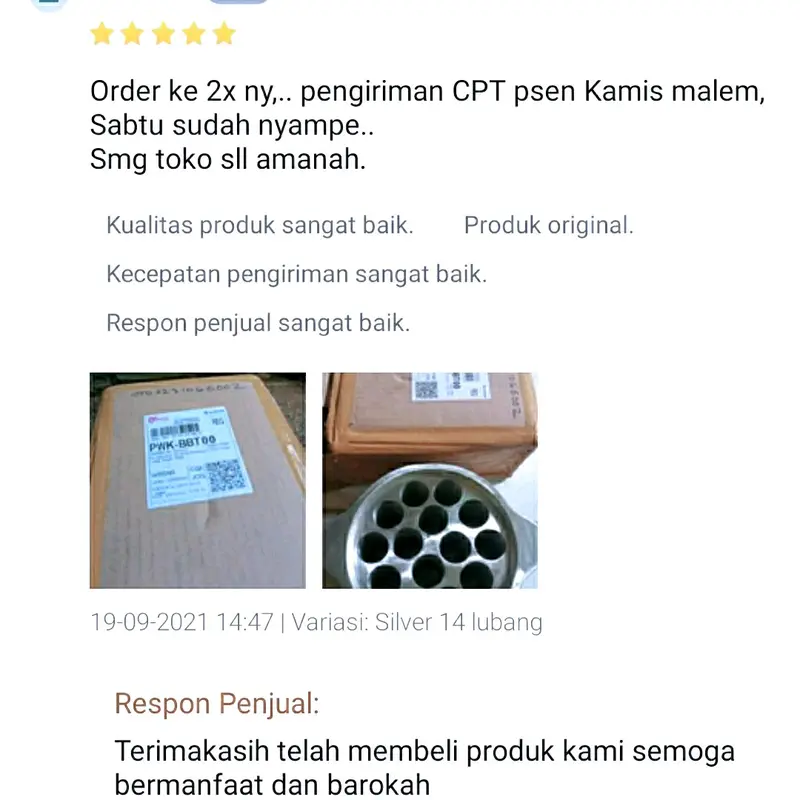WAJAN SOSTEL MINI BMR 4*7*14*19 LUBANG 6
