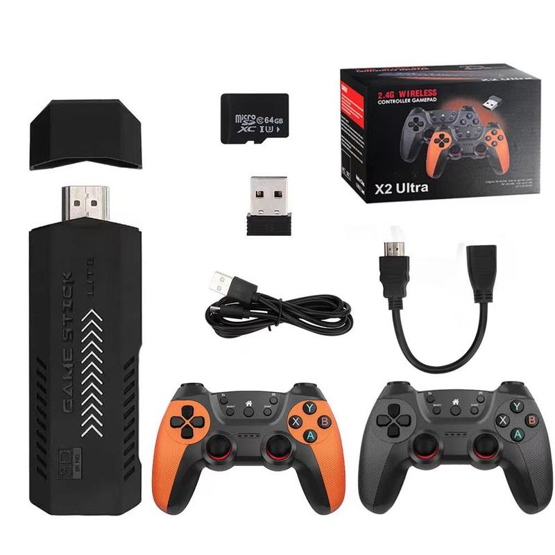 Product Introduction of [cod]Cross-Border Game Machine X2Pro Family 3D Game Machine 2.4G Wireless Retro HDMI TV PSP Game Machine 3
