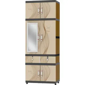 NAIBA - Lemari Pakaian Plastik Susun Jumbo Kaca MSC (Kargo)