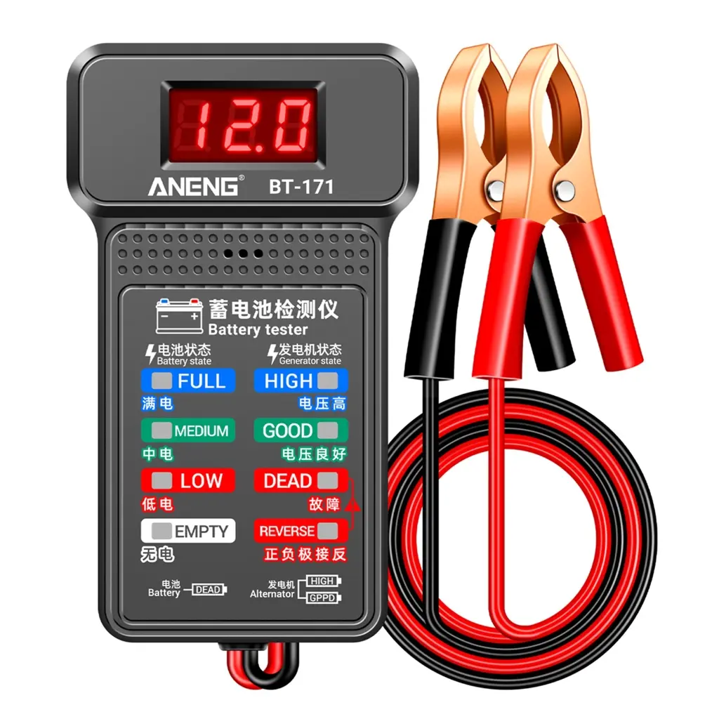 Car Battery Tester 12V Cranking Charging Circut Tester Battery Analyzer Tool