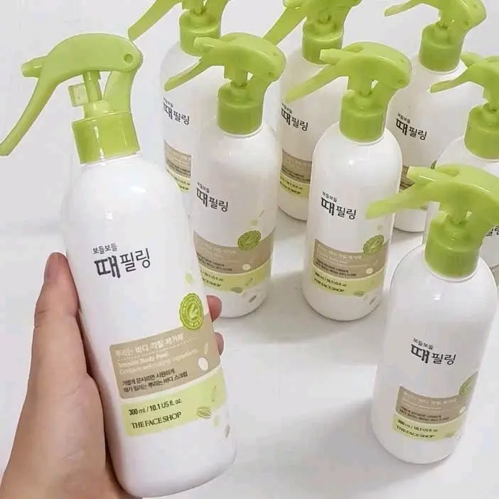 TẨY DA CHẾT BODY / THE FACE SHOP / Tẩy Da Chết Body Trà Xanh (Dạng Xịt) - TheFaceShop ( Dung tích 300ml Nữ