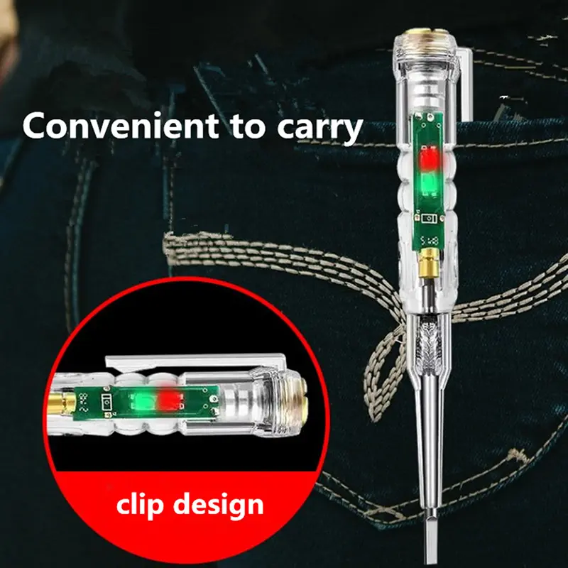 Thử nghiệm điện áp thông minh Pen AC Thử nghiệm cảm ứng không tiếp xúc Bút chì máy dò năng lượng điện Voltmeter, chỉ số tua vít điện 1