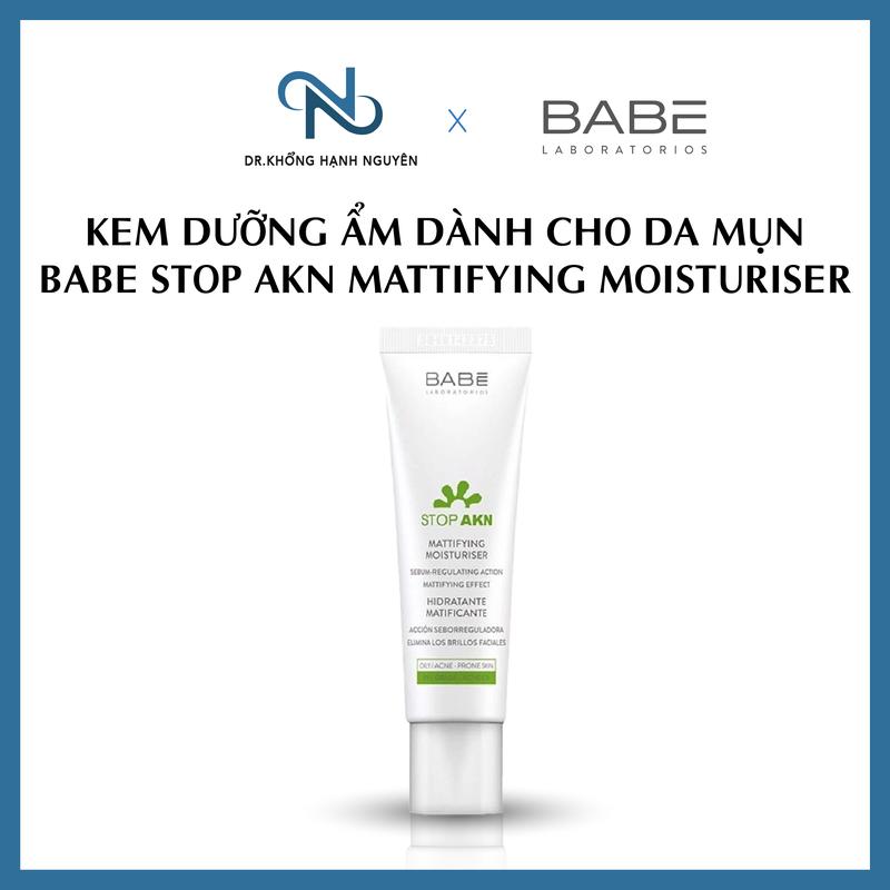 [NHẬP KHẨU] Kem dưỡng ẩm BABE STOP AKN MATTIFYING MOISTURISER Chăm Sóc Da dầu mụn