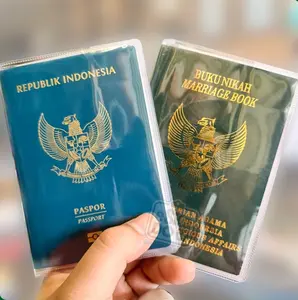 Plastik Sampul Buku Nikah / Cover Pelindung Buku Nikah Transparan Isi 1 Pasang (2Pcs)