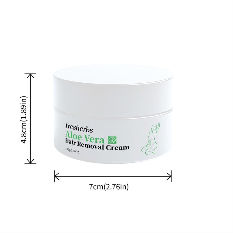 Aloe Vera Hair Removal Cream, Gentle Hair Removal Balm for Underarms, Chest, Legs, Arms and Body, Moisturizing Formula for Both Men and Women, Wax 1