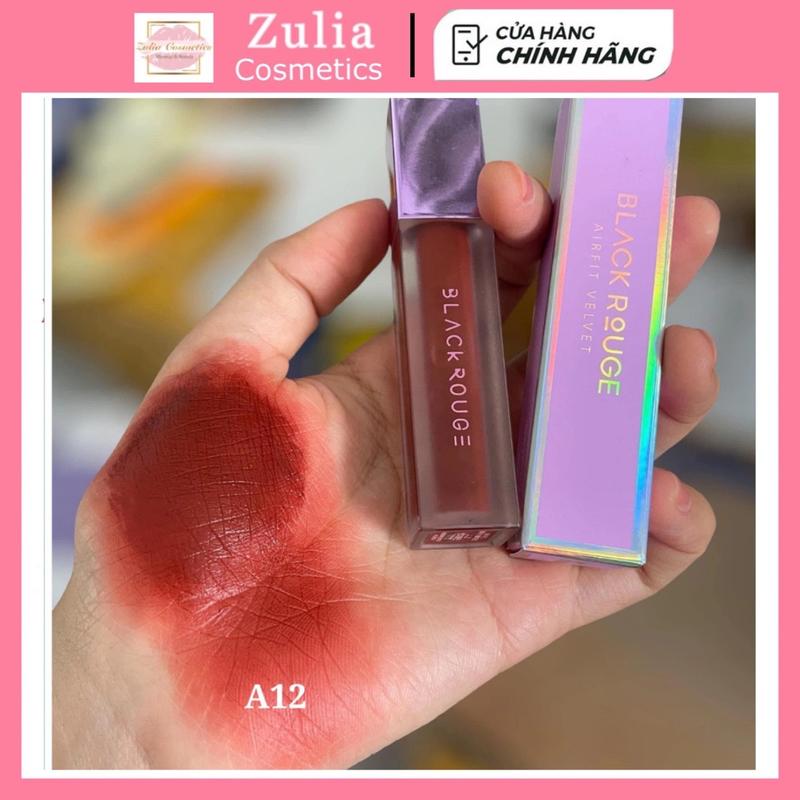 Son Kem Lỳ Black Rouge Air Fit Velvet A12 Đỏ nâu