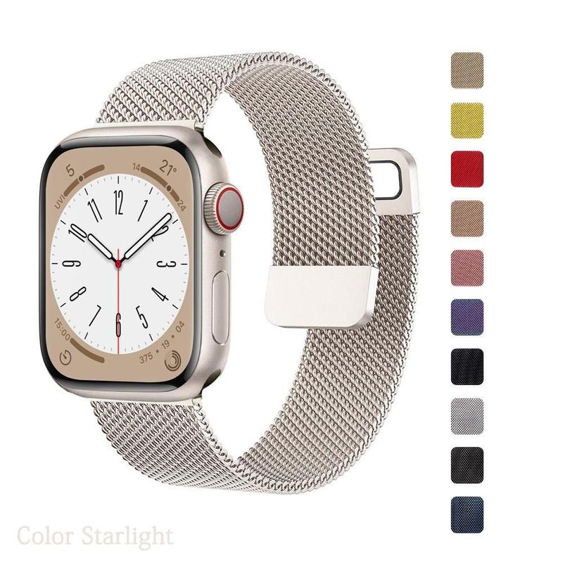 Dây Đeo Đồng Đồng Hồ Thông Minh, Chất Liệu Kim Loại, Tương Thích Với iWatch…