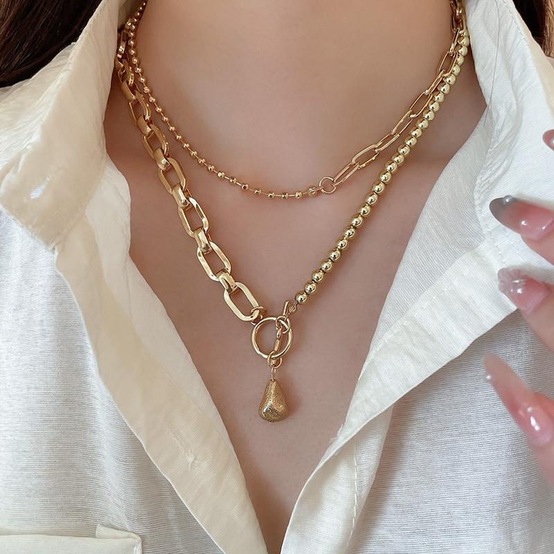 Vòng Cổ Mặt Dây Chuyền Hình Giọt Nước Phong Cách Cổ Điển Châu Âu Và Mỹ Thanh Lịch Cao Cấp Và Thoải Mái Dây Chuyền Xương Đòn Cá Nhân Hóa Vòng Cổ Kim Loại Bán Buôn Thời Trang