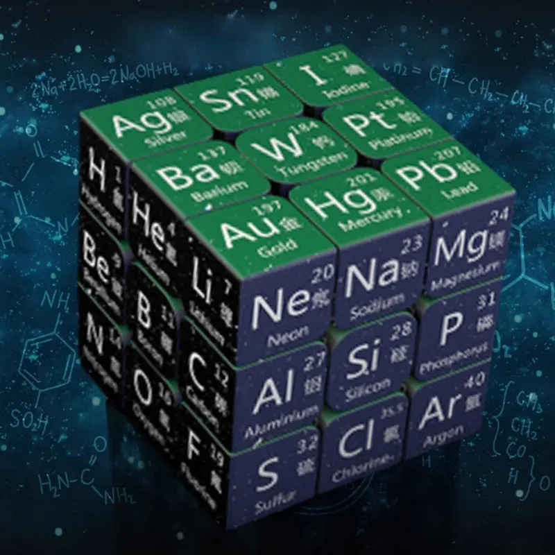 Đồ Chơi Khối Rubik, Thiết Kế Sáng Tạo, 3X3X3, Khối Lập Phương Ma Thuật, Khối Lập Phương Bộ Ghép Hình, Ma Thuật Hóa Học, Thích Hợp Cho Trẻ Em, Quà Tặng, N6S4 3