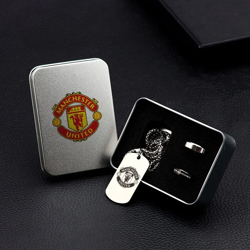 Kotak Hadiah Cenderamata, Kelab Liga Bola Sepak Lima Eropah Klasik, Sesuai untuk Peminat, Real Madrid, Manchester United, AC Milan, Sumbangan, Termasuk Bola Sepak