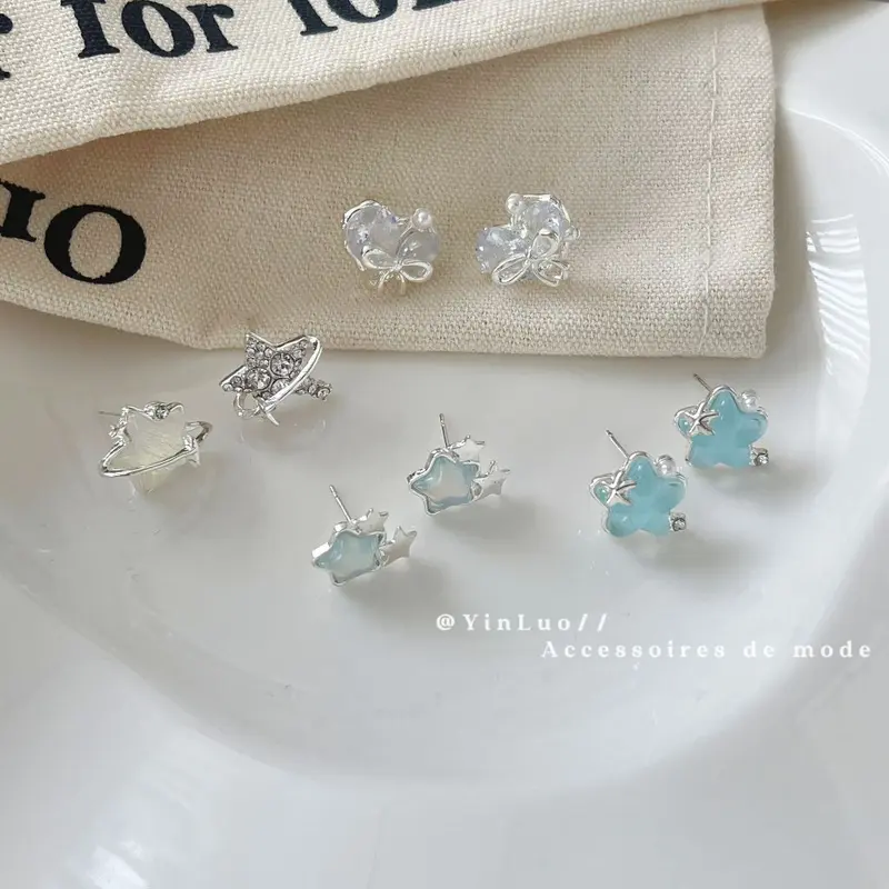 Anindya - Earrings Anting Wanita Aesthetic Model Bunga Mutiara Aksesoris Kekinian Y2K Fashion Korea [G3-4] 1