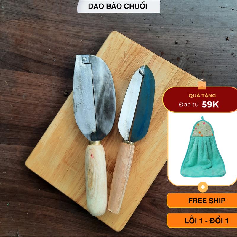 Dao Thái Hoa Chuối Cán Gỗ - Bào Rau Củ Thép Làng nghề Đa Sỹ 1