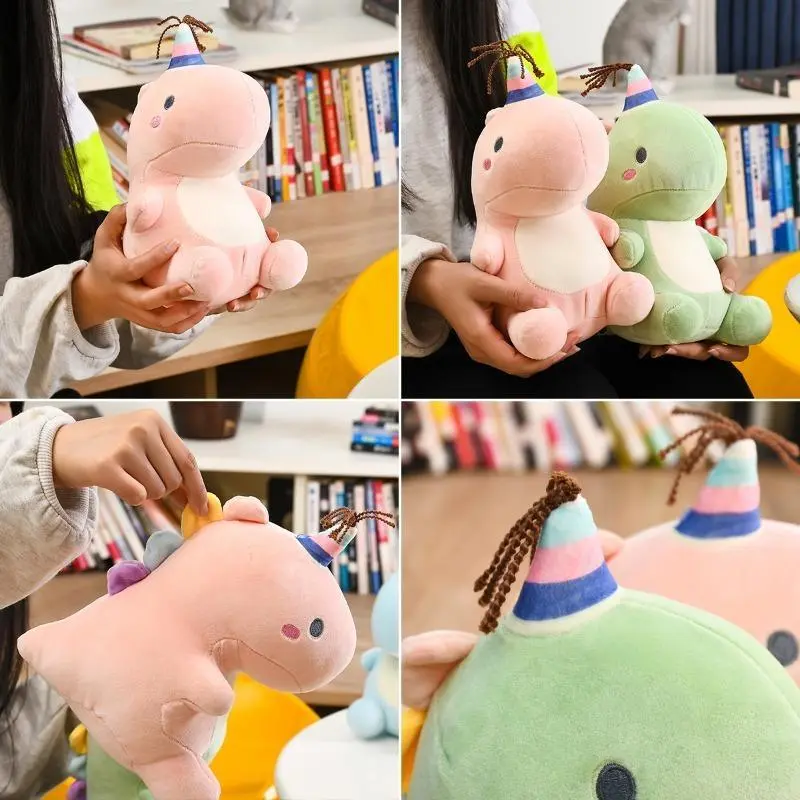 【Tongao1】Cute Dinosaur Plush Toy Cartoon Dinosaur Children's Toy Pillow Doll