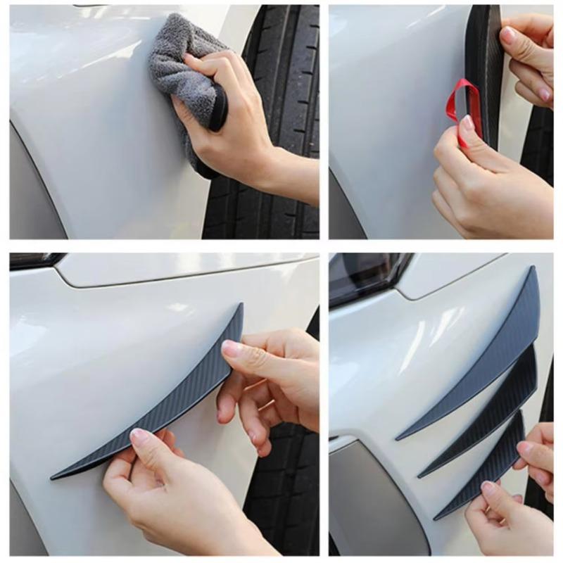 Product Introduction of 6 Pcs Car Spoiler Splitters Decorative Protect Vehicle Edge Car Tuning Canard Universal Front Bumper Lip Car Accessories 1