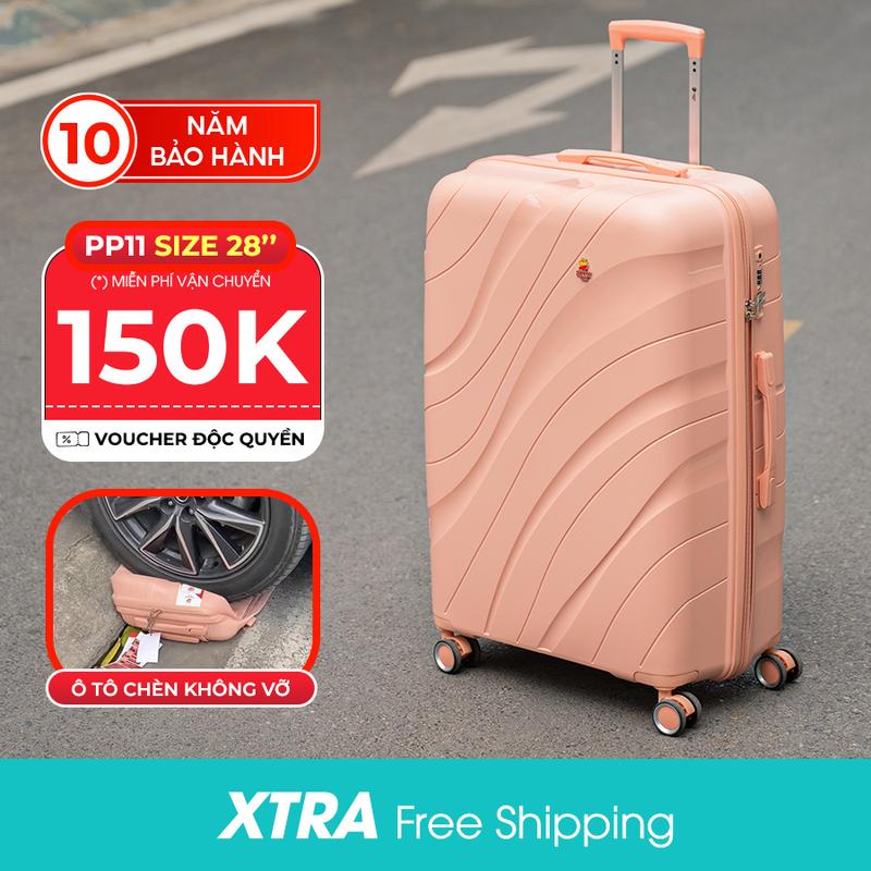 Vali SUNNY PP11 Size 28 inch - Nhựa PP chống vỡ tuyệt đối, khóa hải quan TSA, bảo hành 10 năm Nam