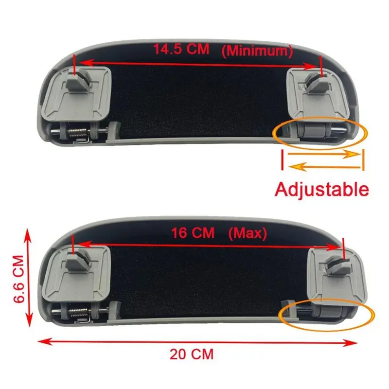 Hộp Đựng Kính Râm Ô Tô, Cầm Tay, Chất Liệu ABS, Đa Chức Năng, Thích Hợp Cho Mọi Loại Ô Tô, Có Thể Tái Sử Dụng, 3 Màu Có Sẵn, Hộp Đựng Kính Râm Ô Tô, Hộp Đựng Kính Râm, Cho VW 2