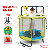Gambar SPEEDS Trampolin Anak Ukuran 60inch Berjaring + Handle Mainan Lompat Trampoline 067-18 - 4 MERAH dari Calary Toys Kab. Tangerang 1 Tokopedia