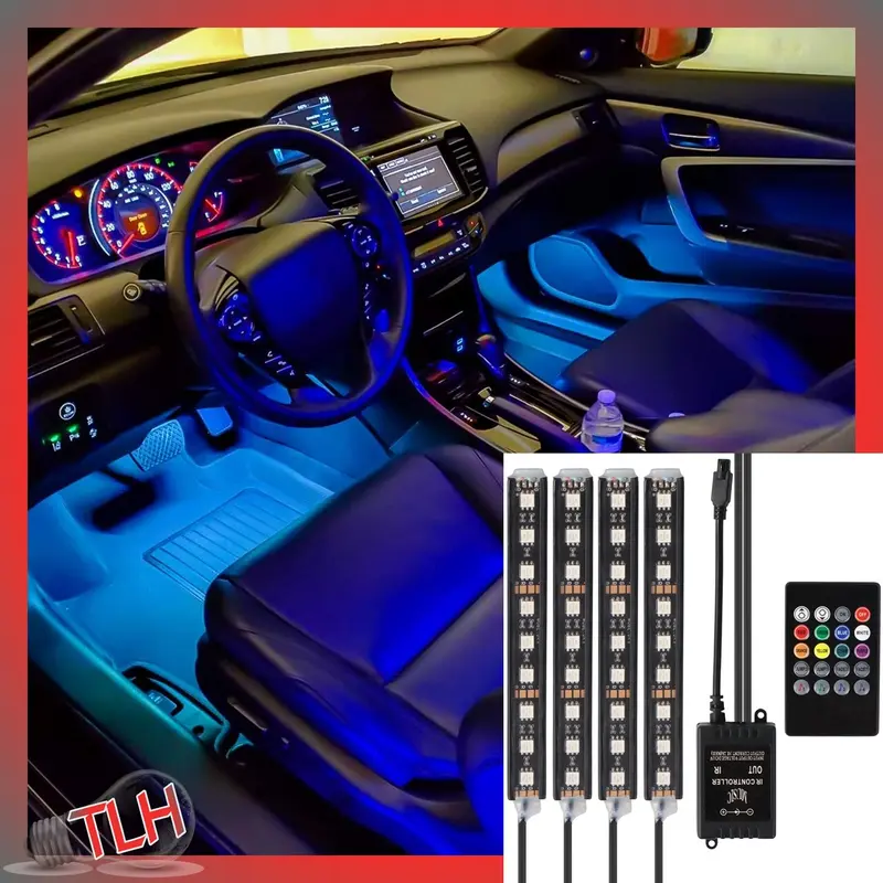PROMO HARGA LAMPU LED MOBIL VARIASI DISCO TERBAIK DISKO HIAS RGB WARNA WARNI MENGIKUTI MUSIK JUAL MURAH DEKORASI INTERIOR TRUK AVANZA REMOTE CONTROL Car Sporty 7