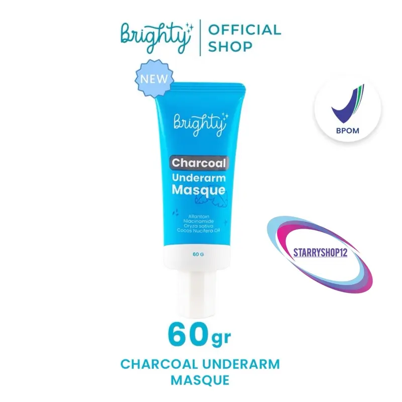 Brighty Charcoal underarm masque masker ketiak mask BRIGHTY brighty 0