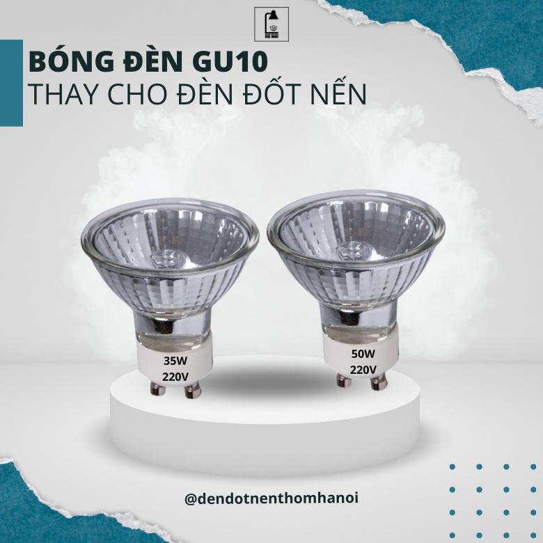 Bóng đèn đốt nến halogen GU10 - Sử dụng cho đèn đốt nến thơm