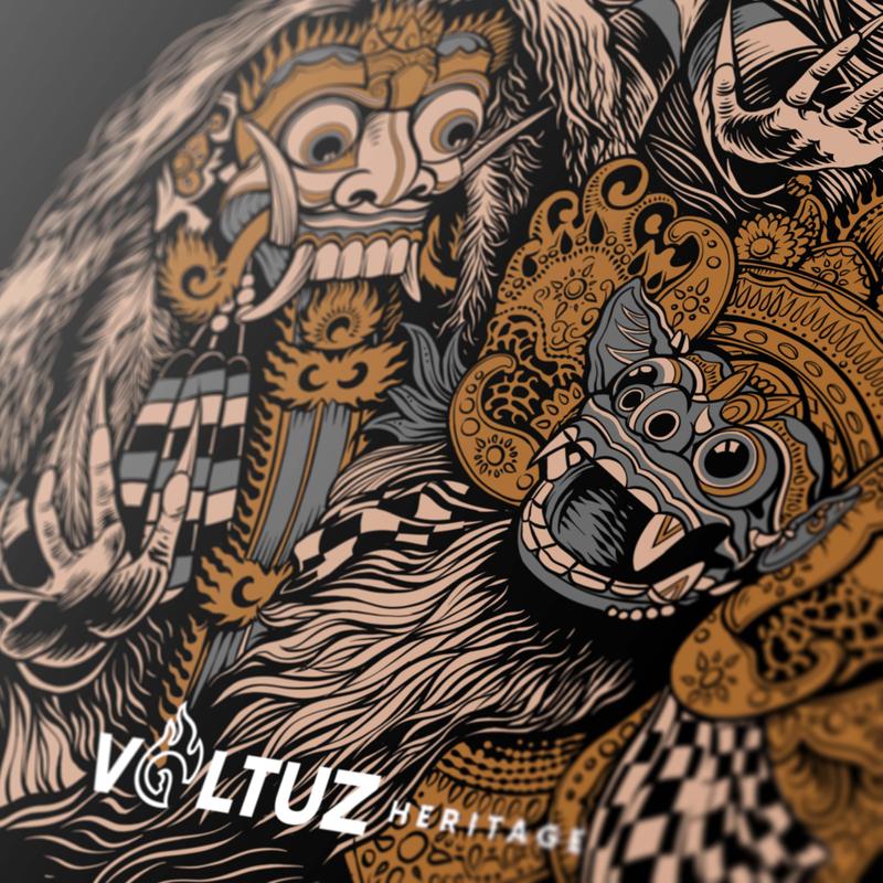 Product Introduction of Kaos Budaya Bali Barong Rangda Original Voltuz Hitam  Sablon Keren Digital Sablon Keren Distro Baju 2