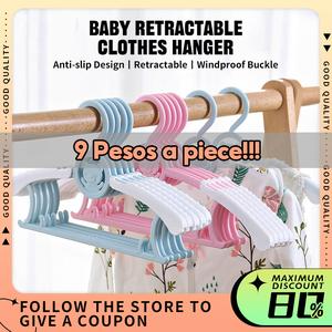 5PCS Kids Guard Baby Hanger For Kids Clothes Hanger Adult Baby Dual Use Retractable Hanger For Baby Non-Slip Hanger Organiser Hanging