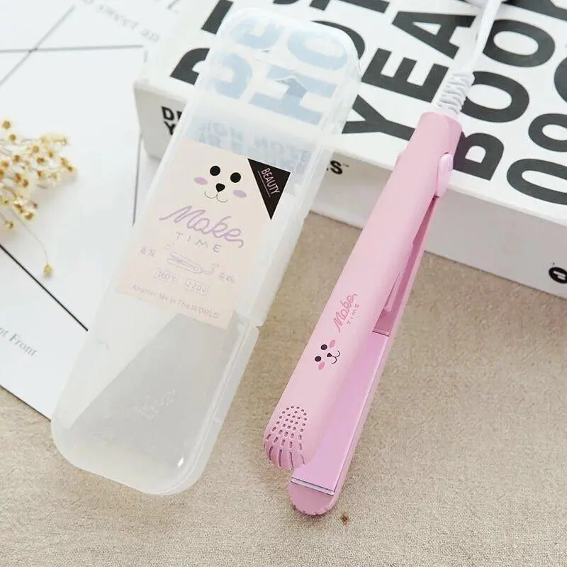 Catokan Mini Karakter 2IN1 Bisa Lurus & Curly Alat Catok Rambut Meluruskan Mesin Catok Wanita 4