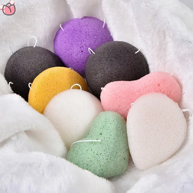 6pcs Natural Konjac Sponges, Face Sponges Facial Cleanser Facial Cleanser Facial Cleanser Sustainable with Activated Carbon and Aloe Vera for All Skin Types ruiyan RCY