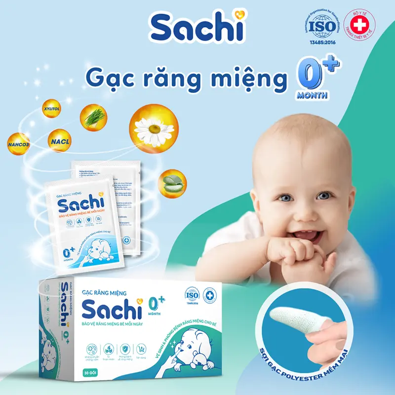Gạc răng miệng Sachi (30 miếng/ hộp) 2
