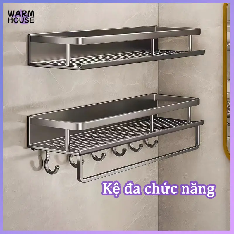 Kệ đa chức năng，Kệ bếp và phòng tắm, giao keo， Kệ Góc Nhà Tắm  ，Kệ để đồ nhà tắm bếp kệ đa chức năng  dán tường bằng keo hoặc ốc vít