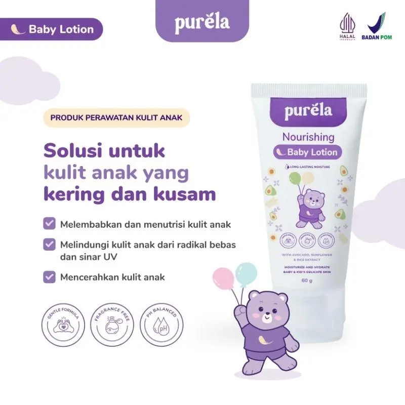 Purela | skincare anak | purela by reglow HALAL BPOM bisa tuk newborn Bayi Essential Kulit Bunda 3