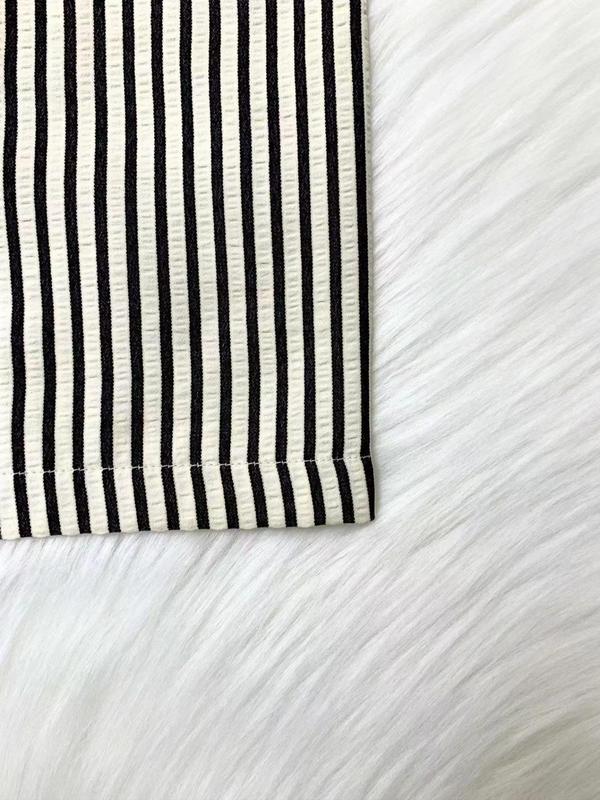 Women's Striped Print Elastic Waist Wide Leg Pants, Casual Comfy Trousers for Spring & Fall, Women's Bottoms for Daily Wear 6