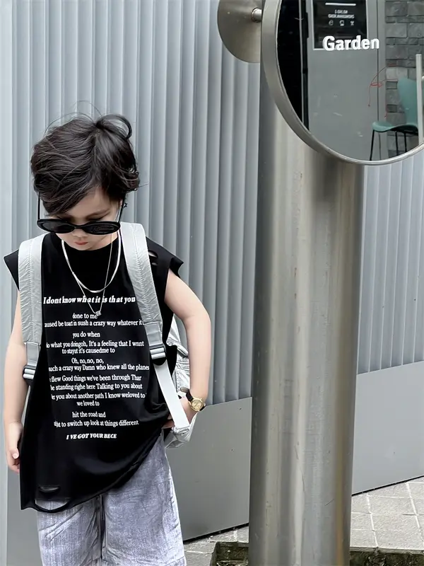 ÁO TANK TOP RÁCH VAI HAI MÀU HỒNG VÀ XANH CHẤT COTTON MỀM MÁT PHONG CÁCH CHO BÉ TRAI VÀ BÉ GÁI Vải Cotton 2