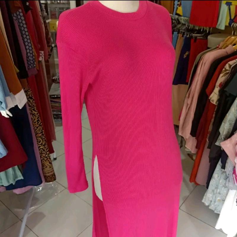 QAZIA BUSANA- RARA TUNIK PREMIUM bahan rib knit Katun Muslim 1