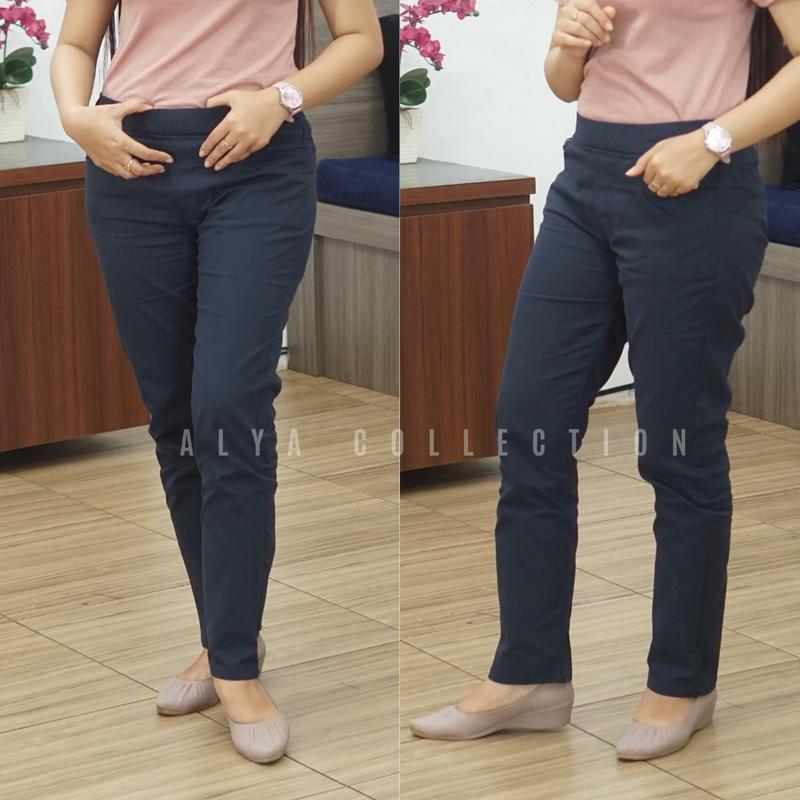 SALE ( LIVE ) Celana Wanita katun premium casual & work size 39-46 2