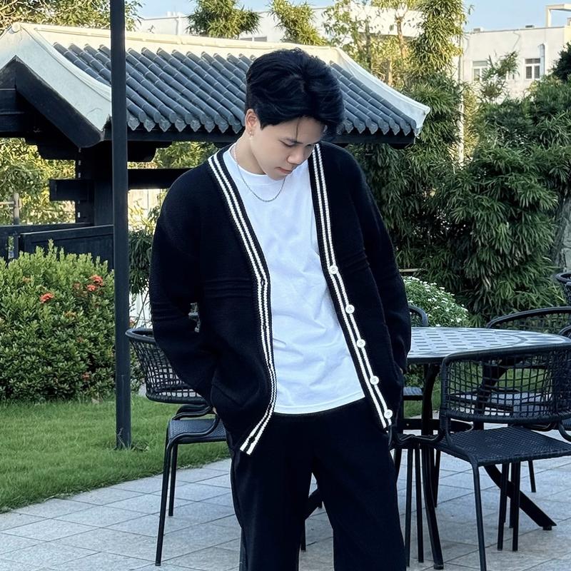VEGSIVIR - Áo Khoác KNITWEAR COTTON CADIGAN. Nam Menswear Bi Dệt 3