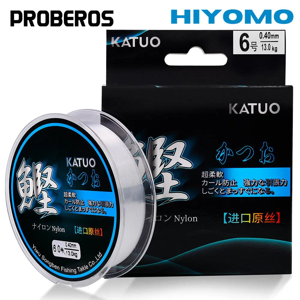 Dây Câu Cá Nylon, PROBEROS, Siêu Chắc, Dài 100m, Có Các Cỡ 1.2-8.0 #, Thích Hợp Để Câu Cá Nước Mặn, Làm Bằng Monofilament Bền, Lớp Phủ Fluorocarbon, Dây Câu Cá Vô Hình, Thích Hợp Để Câu Cá Chép