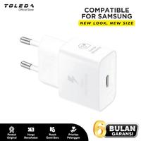 Gambar Charger Compatible For Samsung Fast Charging New Model 25w Type-C Port White - White dari Toleda Indonesia Kota Tangerang 2 Tokopedia
