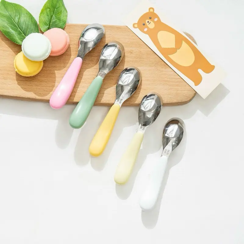 Thìa ăn dặm inox SUS 316L Cocobear Voi Cho Bé 5