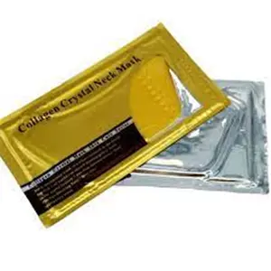 Collagen Crystal Moisture Gold Neck Mask Anti Aging Masker Leher Emas Mengencangkan Kering