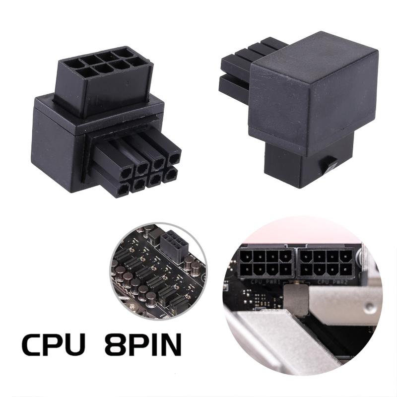 Desktop CPU 8Pin Power Adapter Main Board 8pin to 8Pin 90Degree ...