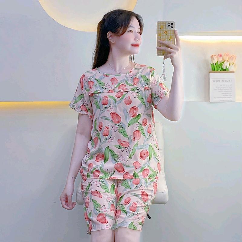 {SALE LẺ SIZE} KA62 - Size L (50-60kg) Đồ bộ Tole Lanh Nữ Quần Lửng Áo Có Tay  Women 7