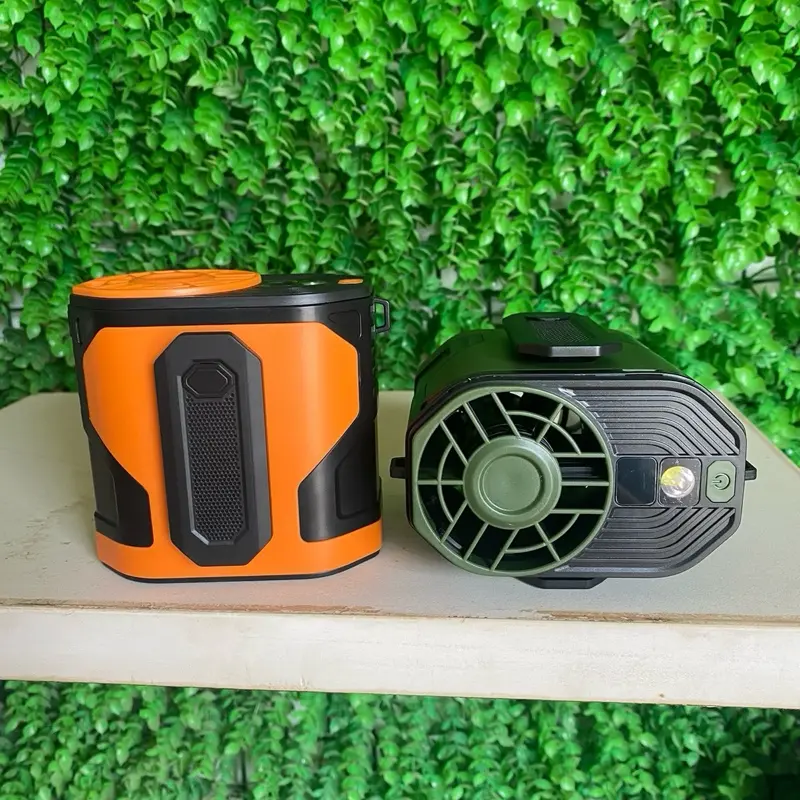 Quạt điều hoà mini kẹp thắt lưng và đeo cổ , có đèn chiếu sáng 6