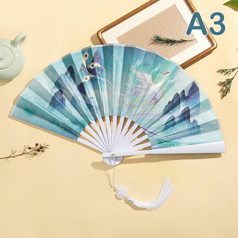Product Introduction of Quạt Gấp, Phong Cách Trung Quốc Và Nhật Bản Mới, Chuôi Gỗ, Quạt Khiêu Vũ Cổ Điển Tua Rua Thanh Lịch, Quạt Nữ, Quà Tặng Thủ Công Nghệ Thuật Tiệc Tùng, Bộ Trang Trí Nhà Cửa 23