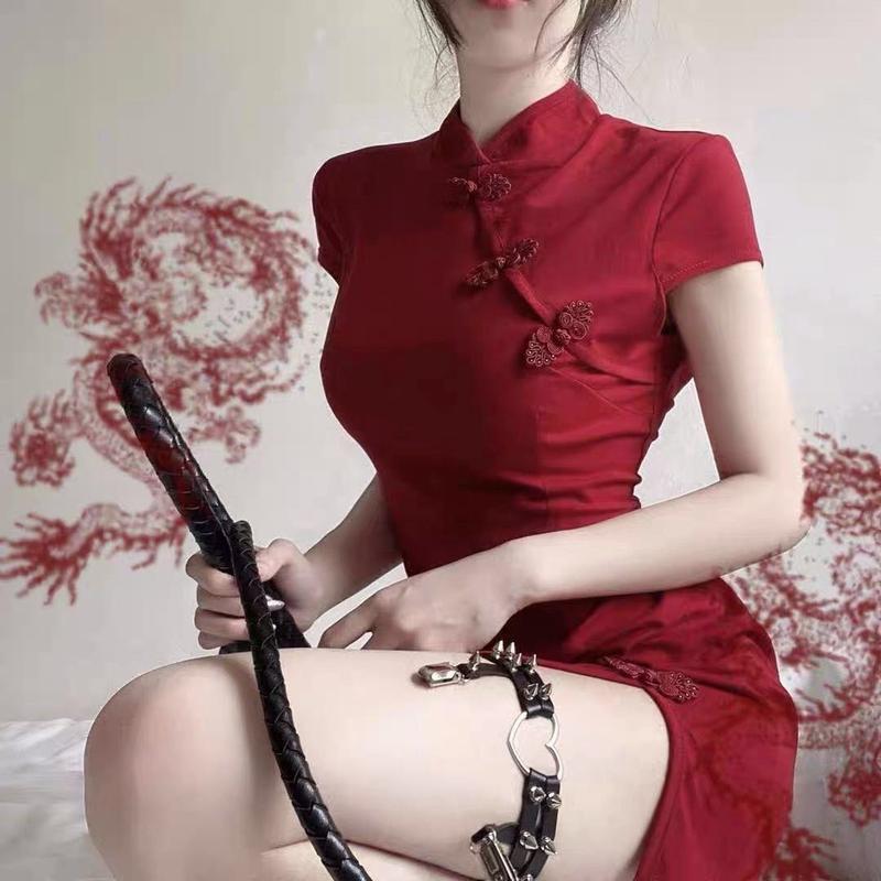 Product Introduction of Đầm Sườn Xám Cách Tân Phong Cách Retro Cho Nữ Dress Váy 12