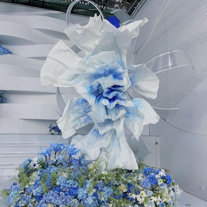  Giấy nhăn dày cao cấp nhập khẩu làm hoa khổng lồ hoa bướm hoa decor trang trí khổ 78cm*148cm DIY 