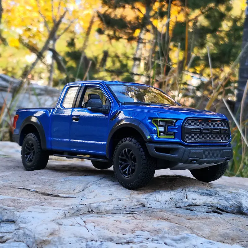 Mô Hình Ô Tô Hợp Kim Ford Raptor F150 Pickup, Tỷ Lệ 1: 32, Đồ Chơi Kim Loại Đúc Khuôn, Mô Hình Xe Địa Hình Bộ Sưu Tập Mô Hình Ô Tô, Có Âm Thanh Và Ánh Sáng, Thích Hợp Cho Trẻ Em, Ý Tưởng Quà Tặng Tuyệt Vời 0